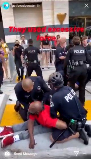 ABD polisi bu kez engelli siyahiyi darbetti #2