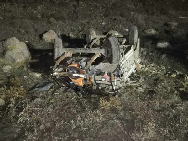 Afyonkarahisar'da şarampole uçan patpat sürücüsü öldü