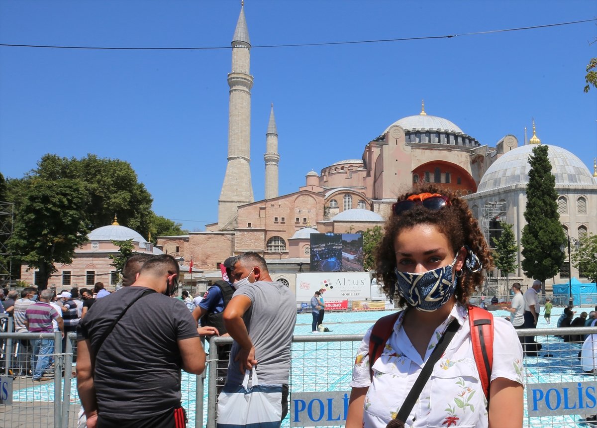 Ayasofya Camii'ne turist akını #4
