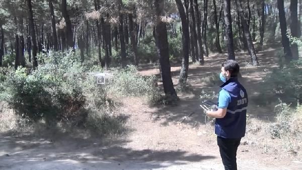 Aydos Ormanı nda drone ile mangal denetimi #8