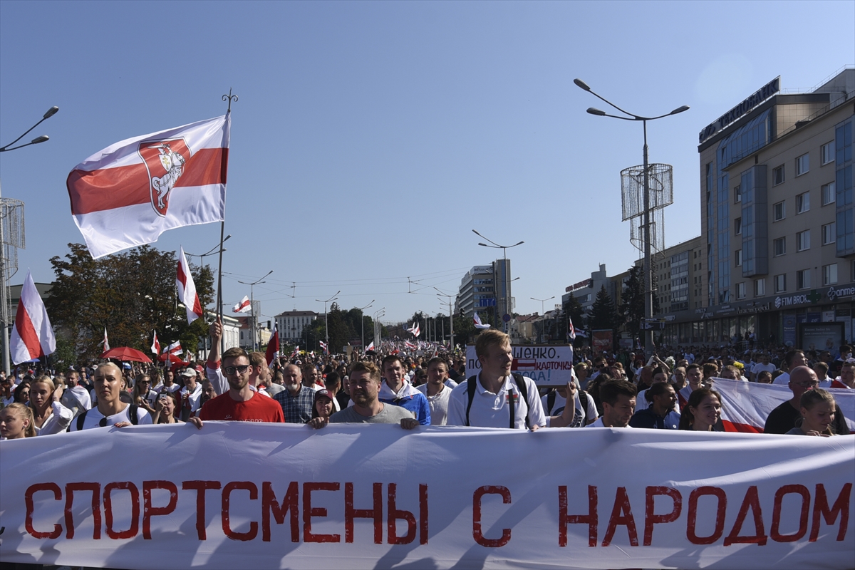 Belarus ta göstericiler Stella Meydanı na yürüdü #1