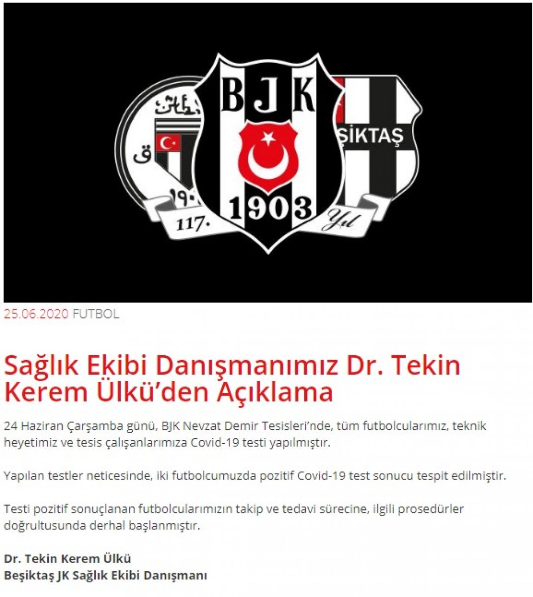 Beşiktaş'ta iki oyuncu koronaya yakalandı #2