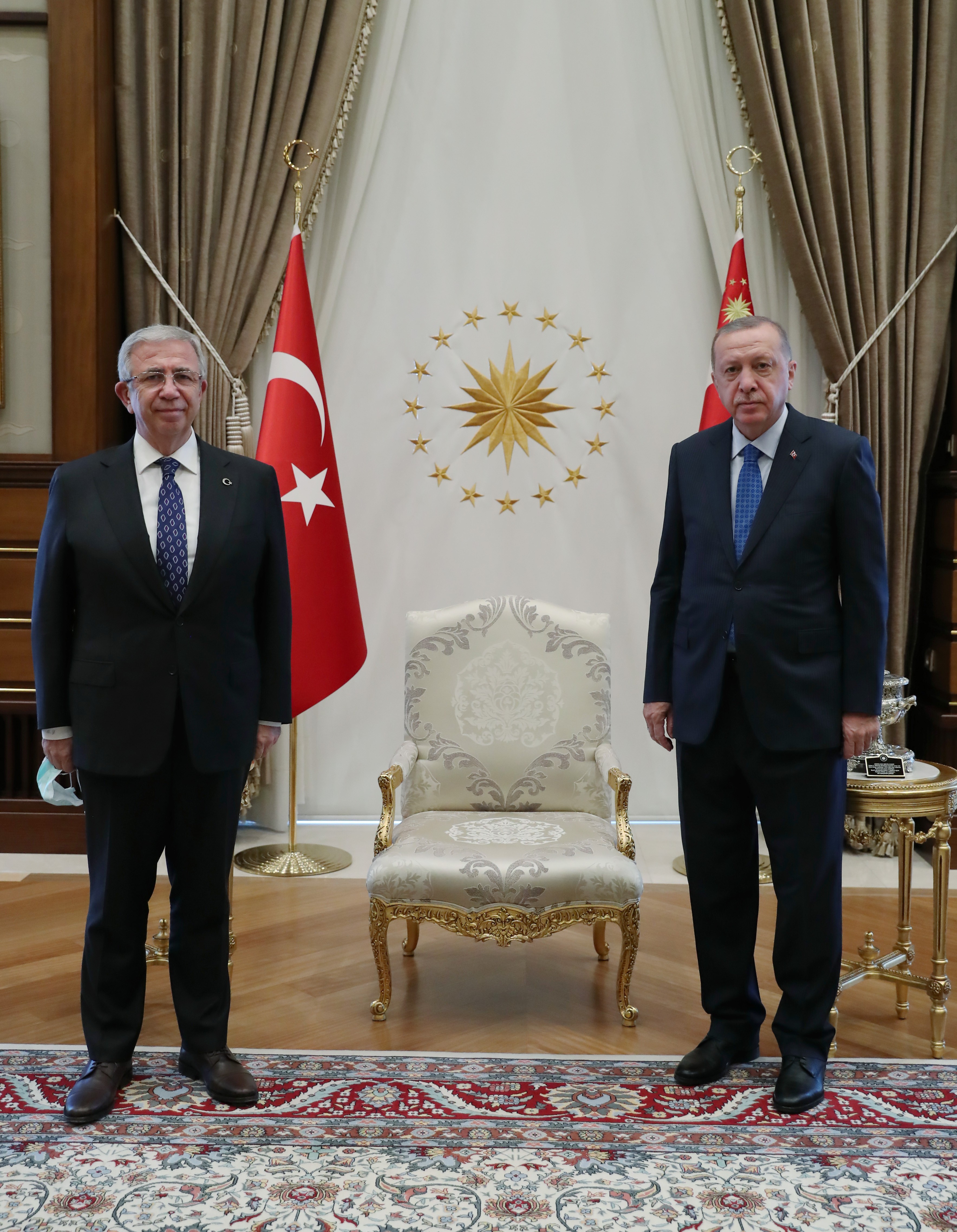 Cumhurbaşkanı Erdoğan, Mansur Yavaş ı Külliye de kabul etti #1
