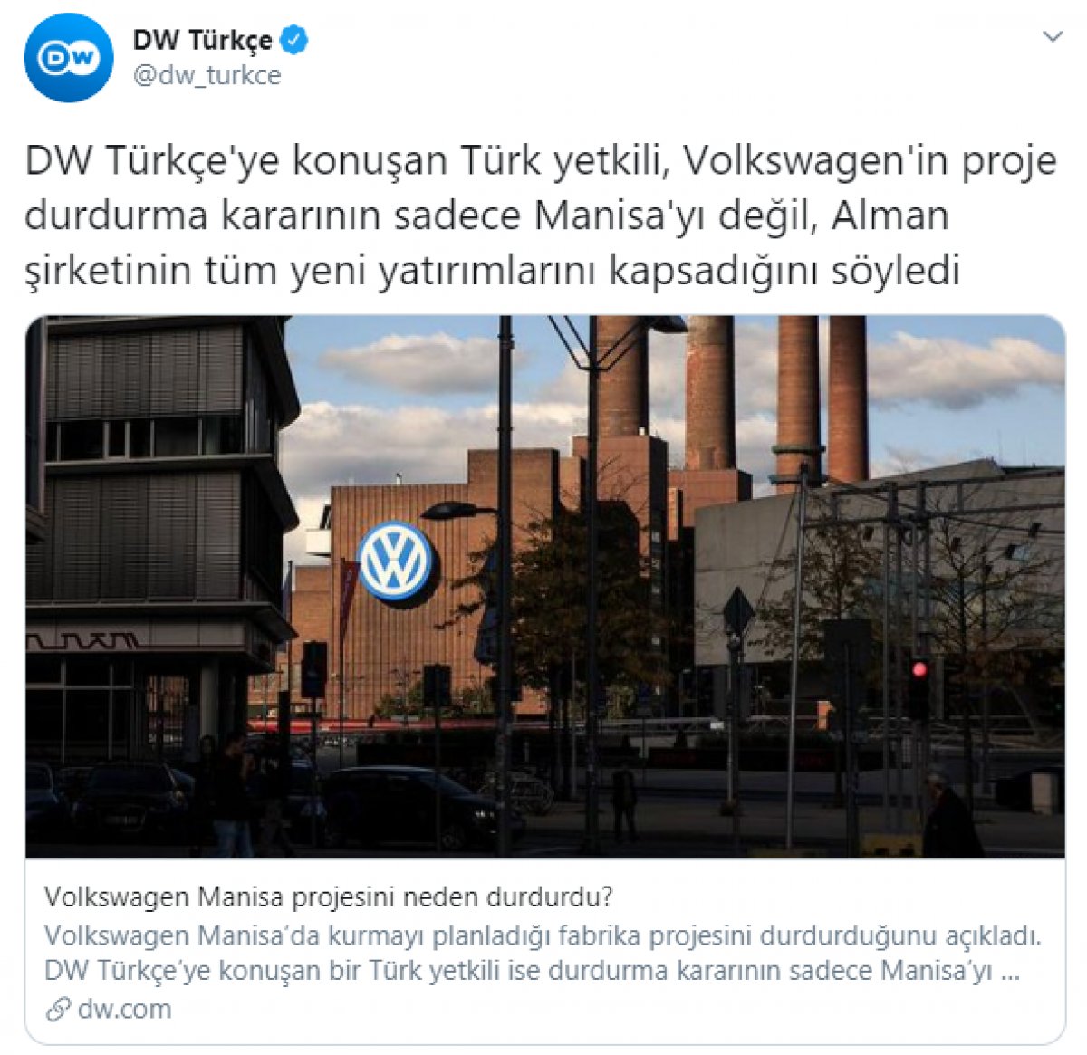 DW Türkçe Volkswagen haberini düzeltti #3