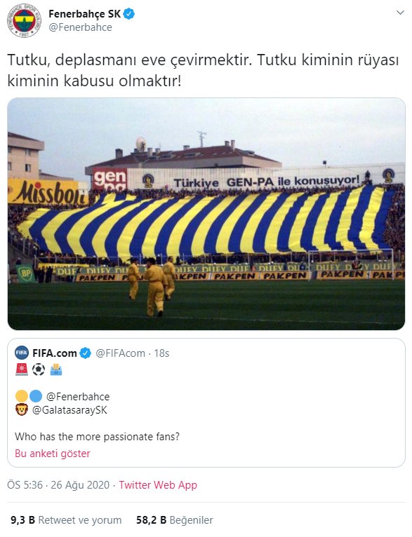 FIFA nın anketinde Fenerbahçe kazandı #2