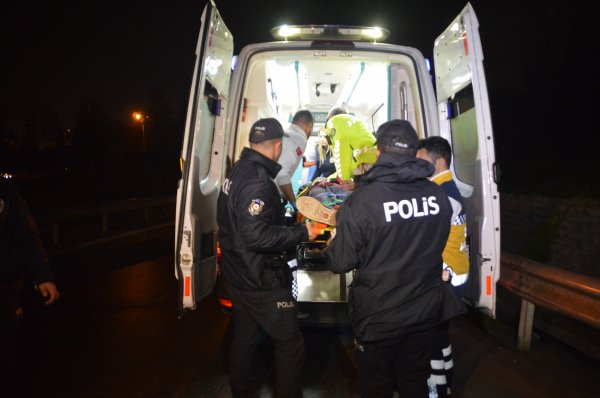 İstanbul'da alkollü motosiklet sürücüsü kaza yaptı