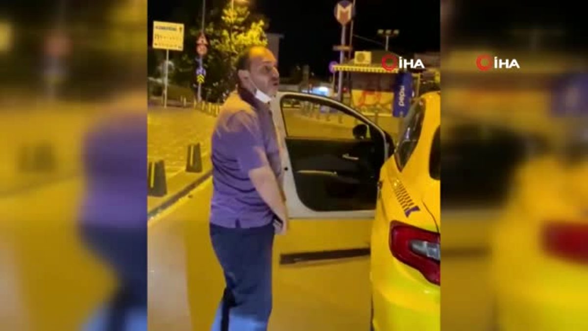 İstanbul'un göbeğinde taksici rezaleti böyle görüntülendi #2