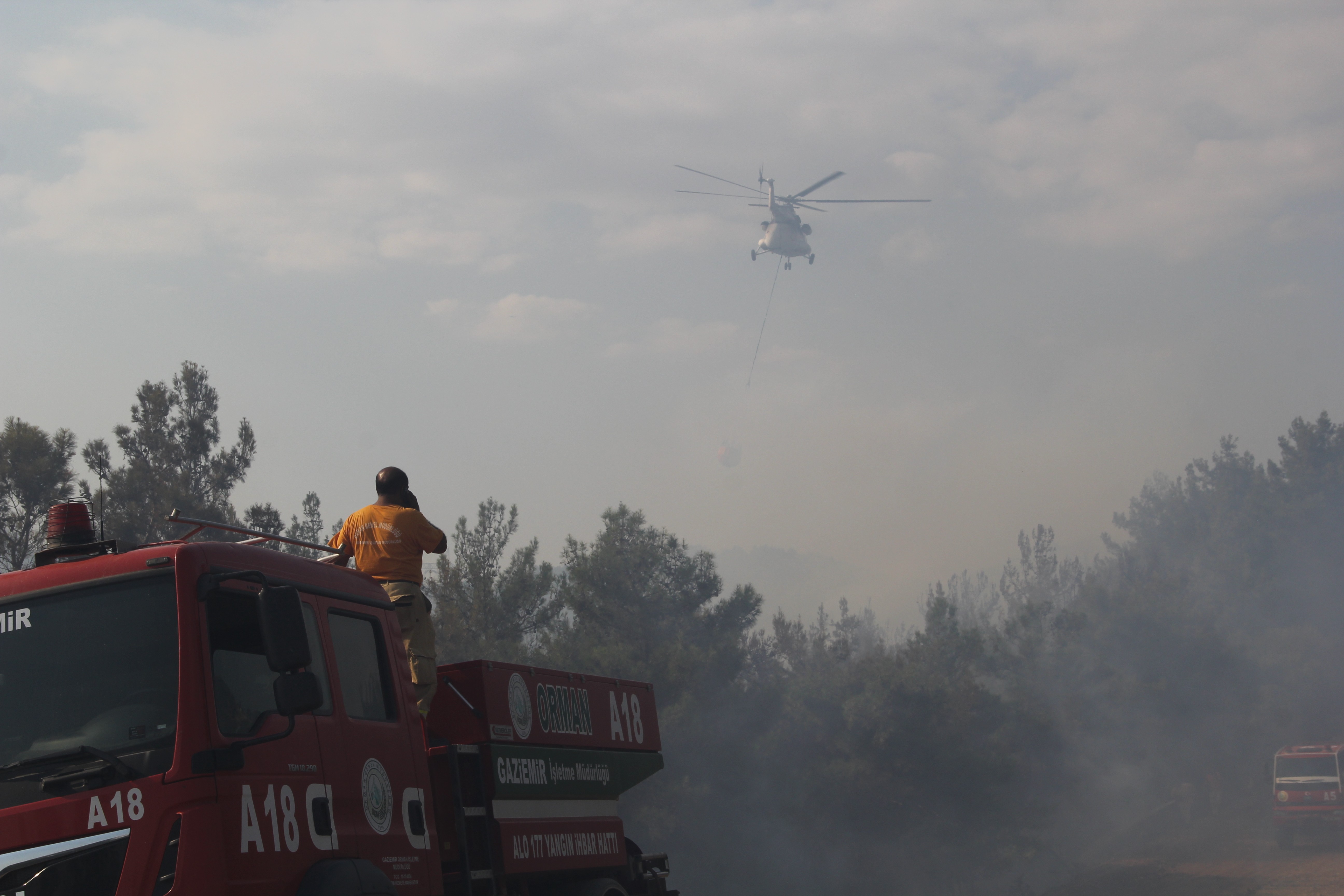 İzmir Menderes teki orman yangınının şüphelisi tutuklandı #4
