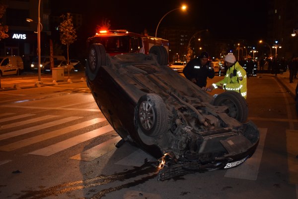 Malatya'daki trafik kazasında arkadan çarpan sürücü kaçtı
