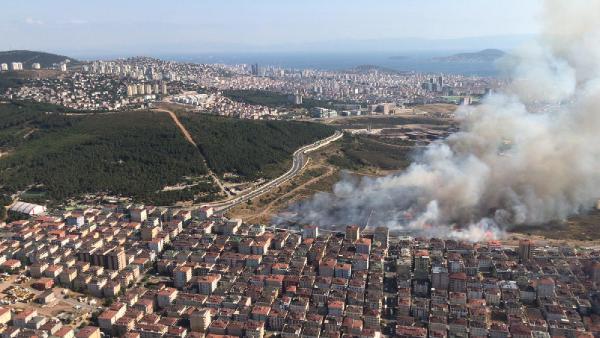Maltepe'de askeri alanda yangın #2