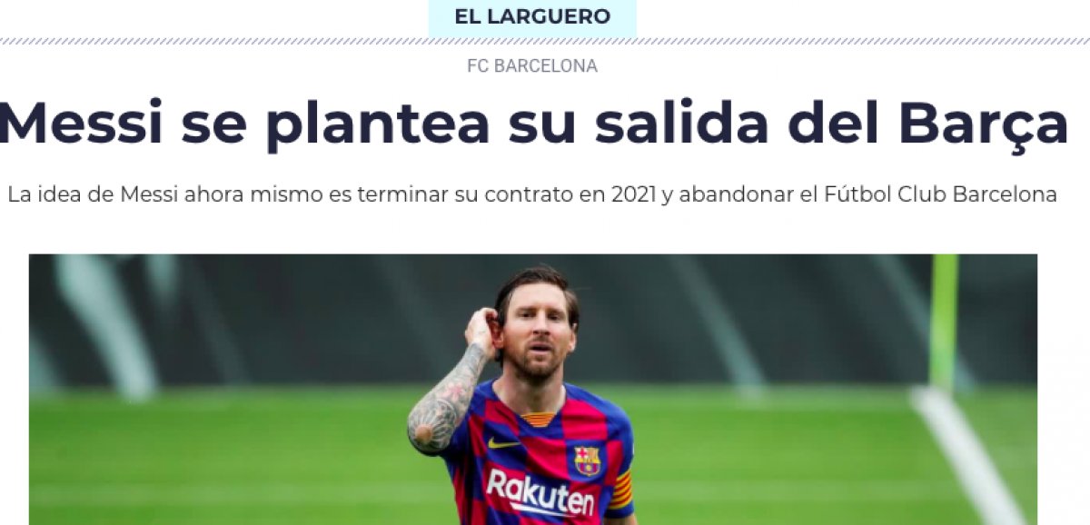 Messi, Barcelona ile görüşmeleri durdurdu #2