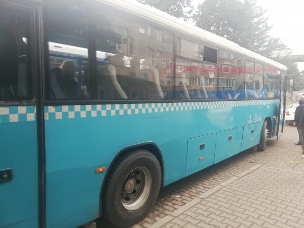 Otobüste uyuyan kadına taciz iddiası